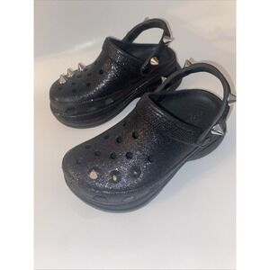 Women's Crocs‎ Outdoor Casual Shoe Black 206783-001 Size 6 EUC